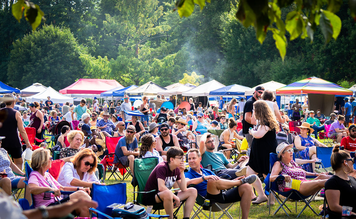 Erie Blues and Jazz crowd